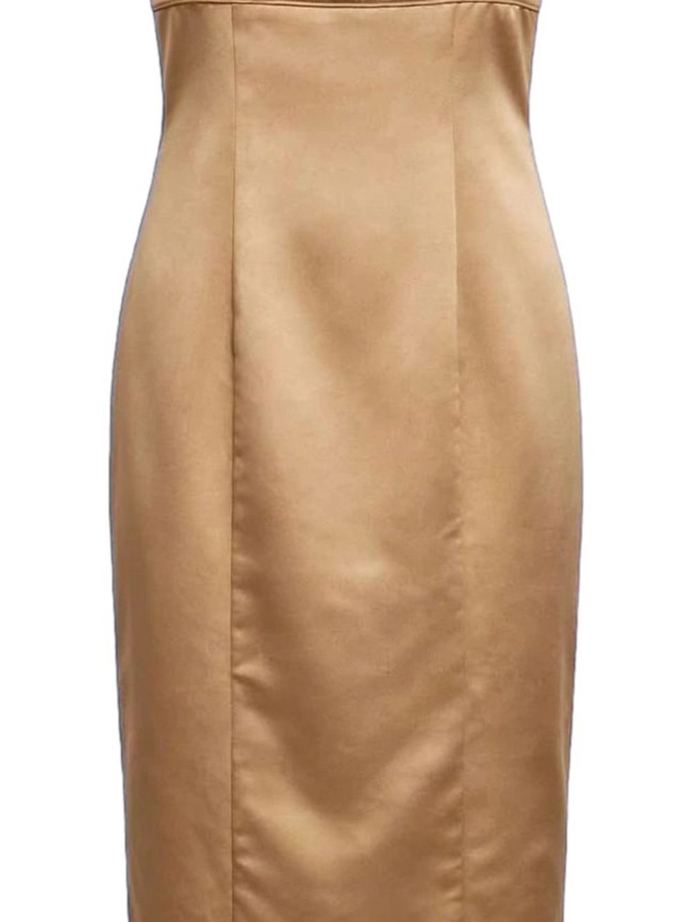 Vintage Y2K Randi May for Sears Champagne Gold Satin Dress